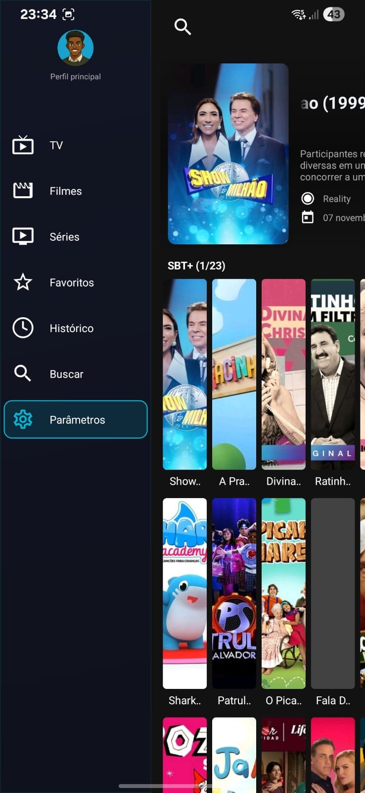 WAVE APLICATIVO PARA TV! MAIS ABRE NO CELULAR